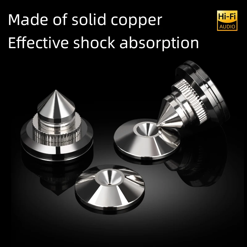 ERUMPENT Hi-end Solid Steel Speaker Spike Isolation Stands Feet for CD Amplifier Stand Shock Pads Absorber