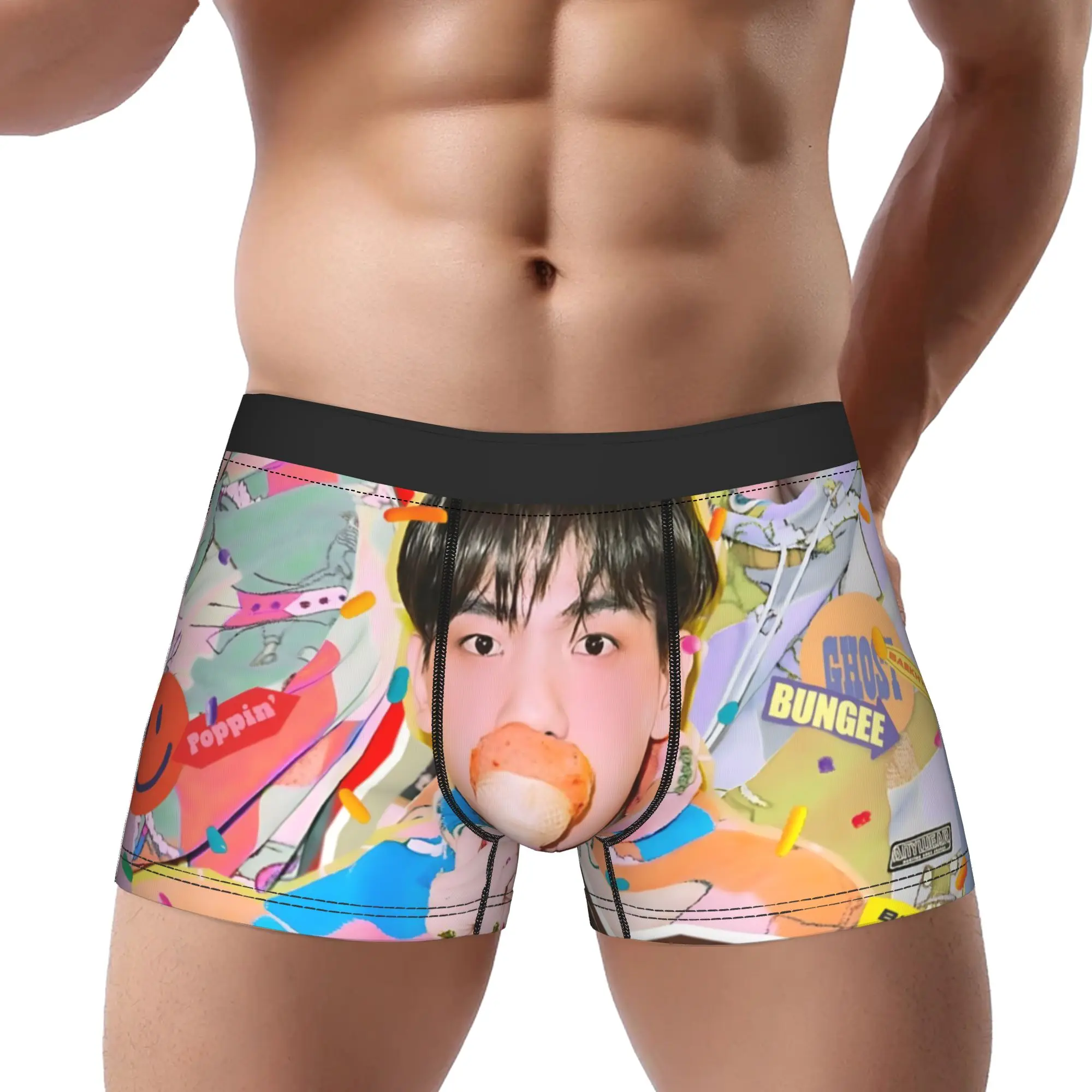 

1 шт. мужские трусы Baekhyun Idol, дышащие шорты