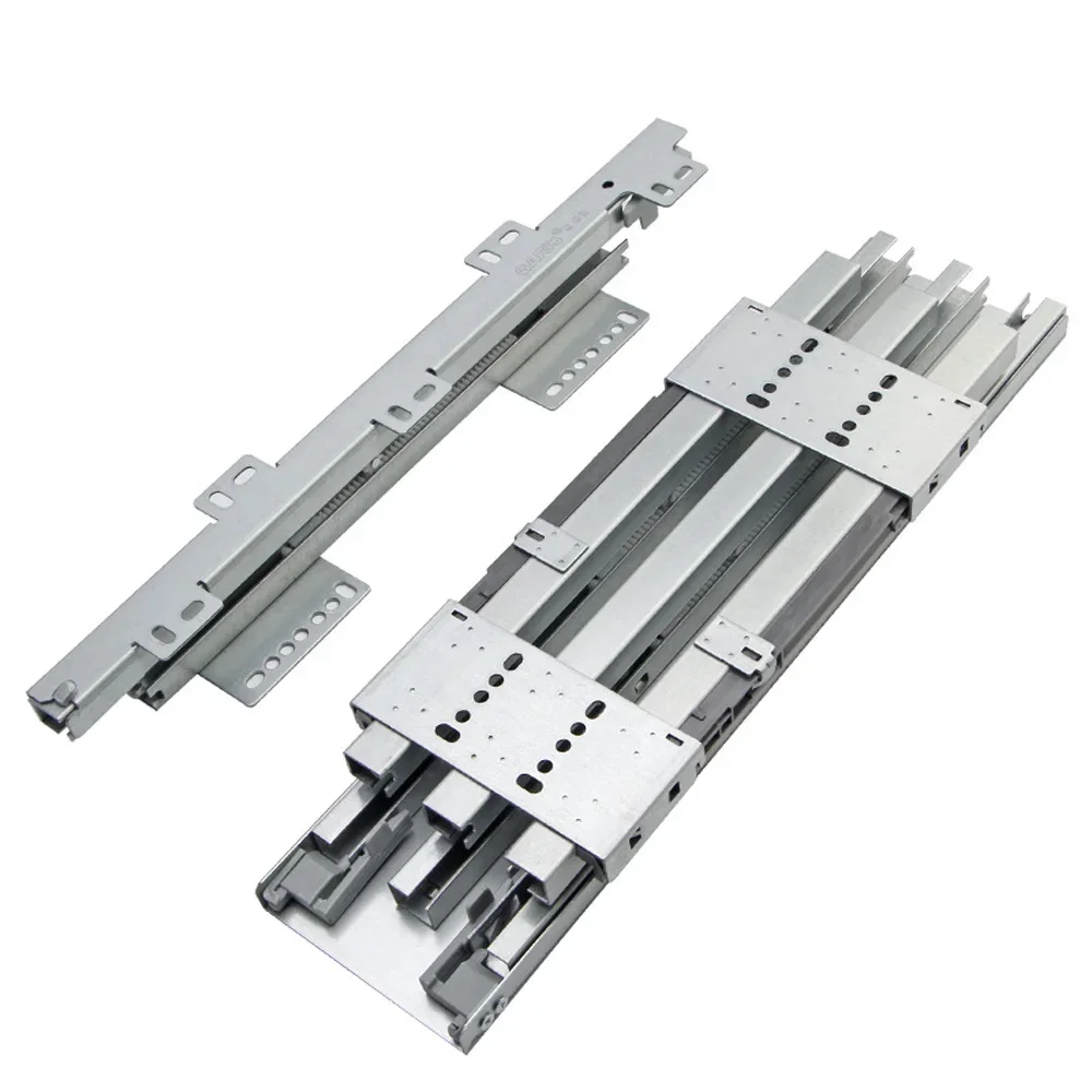 

Wardrobe Cushioning Damping Silent High Depth Cabinet Guide Rail Push-pull Rail Hardware Accessories Heavy Duty Slide Rail