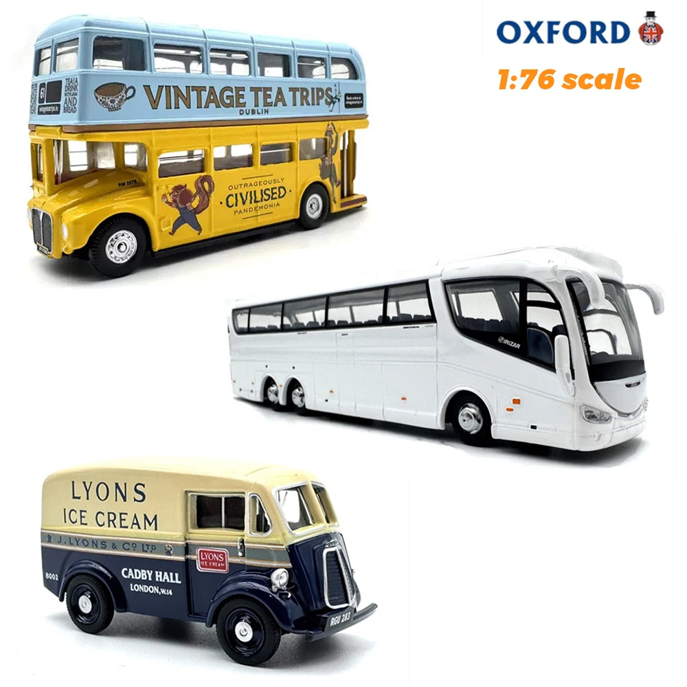 

OXFORD 1/76 Diecast Model Double-decker Bus Alloy Toy Collection Display Gifts for Teenagers Hobby Collection