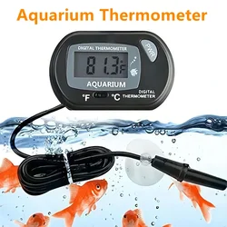 ST-3 Digital LCD Aquarium Thermometer Waterproof Fish Tank Sensor With Probe Temperature Sensor Measuring Tool With Suction