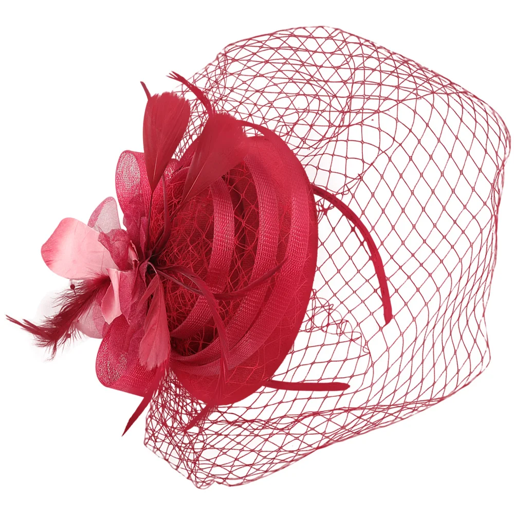 

Fascinator Headb Hair Accessories Bride Wedding Hats Tea Party Hat Bridal Headpiece Women Headdress Removable Clip Suitable