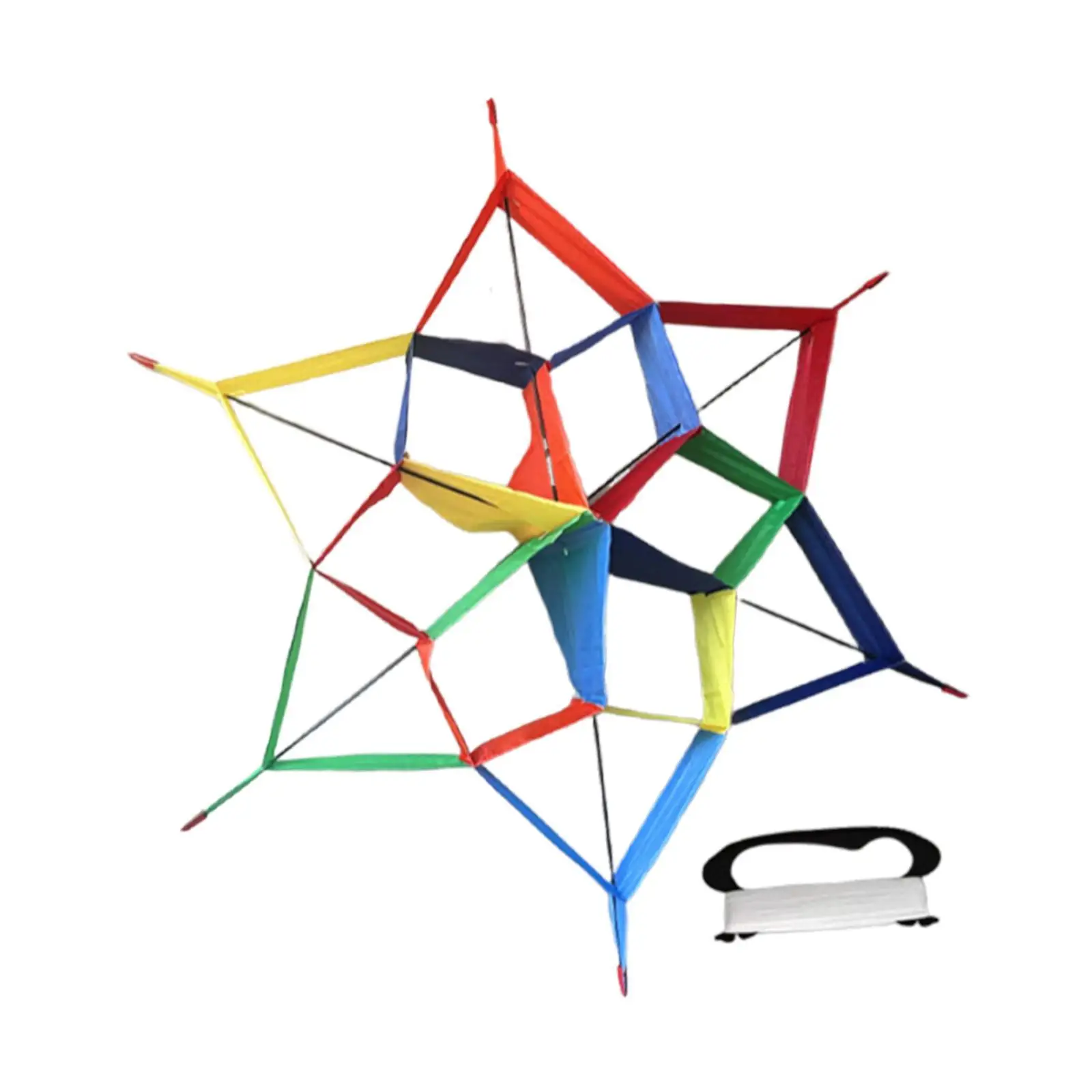 Juego de cometa de forma Hexagonal, juguete volador para niños y adultos, deportes de ocio en el jardín