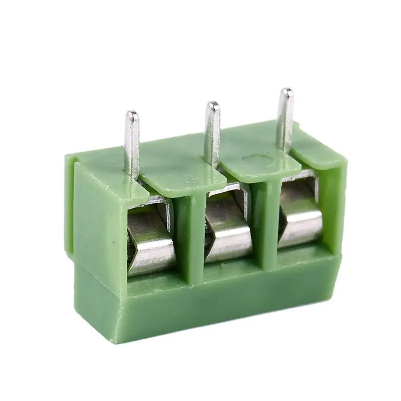 ABRW-100 Pcs 3 Pin 5Mm Pitch PCB Mount Screw Terminal Block AC 250V 8A