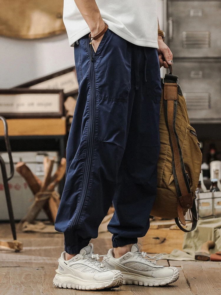 

American Sle Loose Casual Pants Men's Autumn Spring Wide Leg Loose Fit Workwear Trousers Comfortable Cotton Denim Jeans