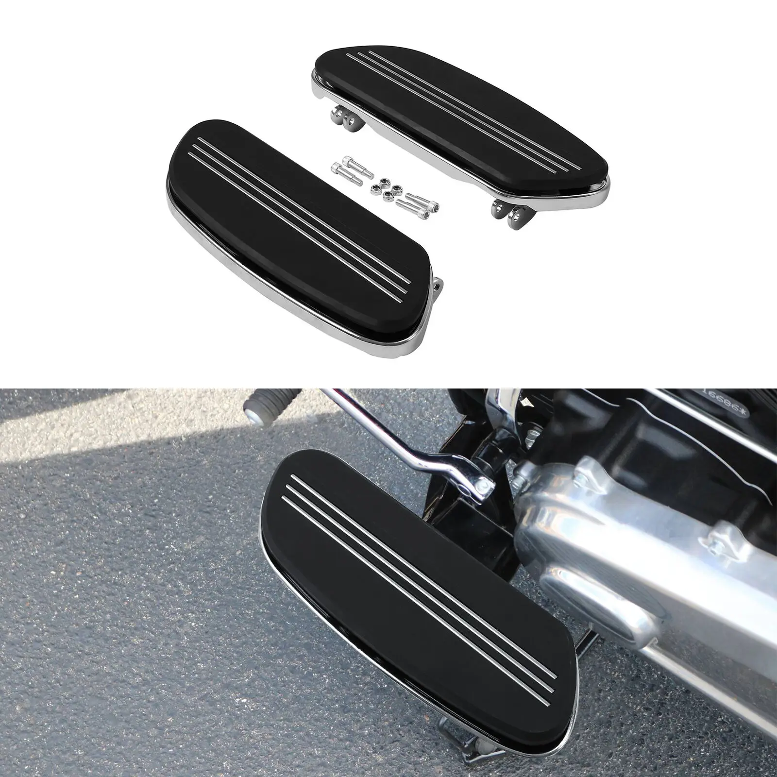 

Motorcycle Rider Floorboard For Harley Touring Electra Glide Road King Street Glide Softail Deluxe Heritage Softail Fat Boy FLD