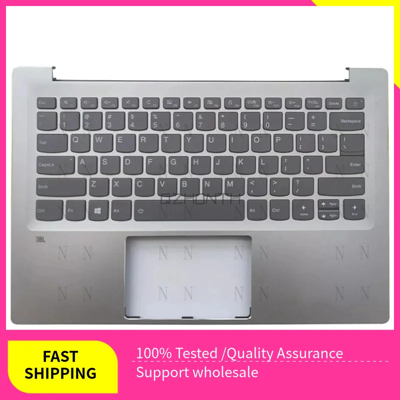 

Y New For Lenovo ideapad 720S-14IKB Palmrest Upper Case w/ Backlit Keyboard Silver