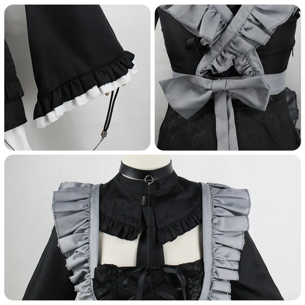 Costume de Cosplay de Dessin Animé Marin Kitagawa, My fur s Up Darling, Robe avec Perruque, Tenues Lolita, pour Femme