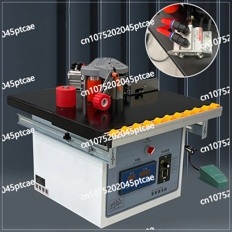 220V Portable Double Side Gluing Woodworking Banding Machine Edge Bander for Wood Based Panels Machinery