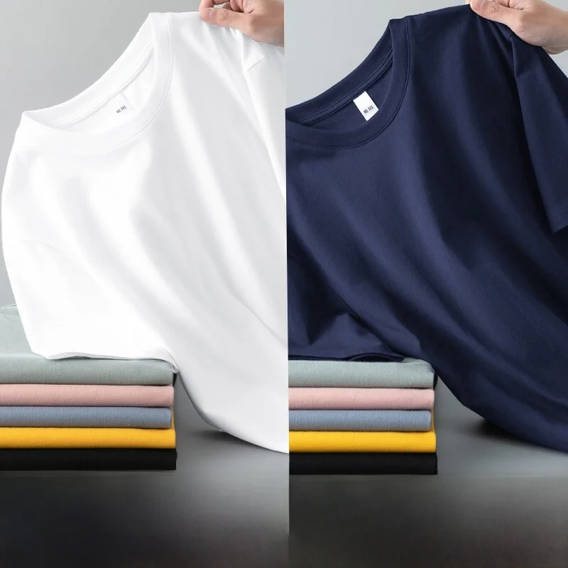 Women's Casual Loose Short Sleeve T-Shirt Thin Summer Workwear Resistant to Wear And Dirt Half Sleeve Korean Style Polyester