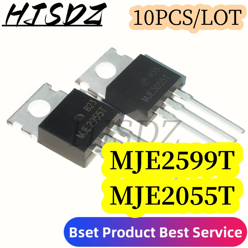 

10PCS/LOT de transistores MJE3055T MJE2955T TO220 (5pears 5PCS MJE3055T+MJE2955T)