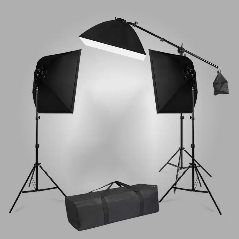 

Professional 3-Piece 50W Bi-Color LED Softbox Fill Light Kit Ideal for Studio Photography & Video Shooting