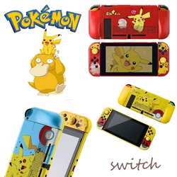 Pokemon Pikachu przełącznik automat do gier futerał ochronny dla gra na Nintendo konsoli twarde etui ochronne kompatybilny nakładki zacisku śliczne