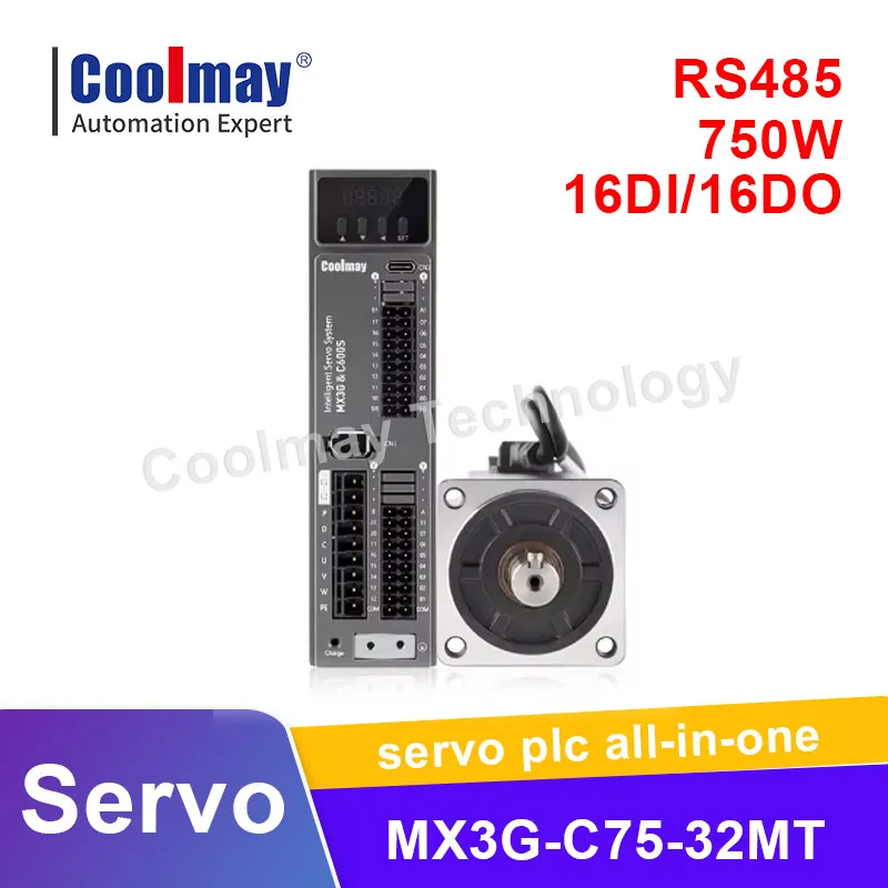 Coolmay Servo All-in-One integrated motion control, servo drive and PLC functian rs485 DC24V 0.7KW
