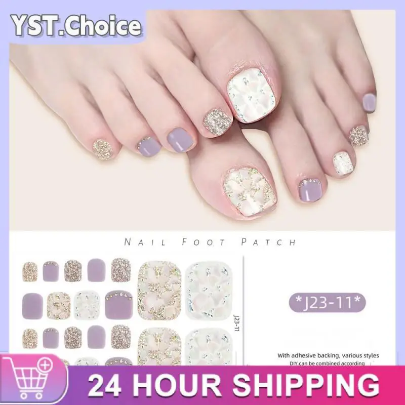 Explosive Toenail Stickers Light And Breathable Strobe New Product Water Proof Toenails Nail Art 2024 Manicure Stickers Manicure