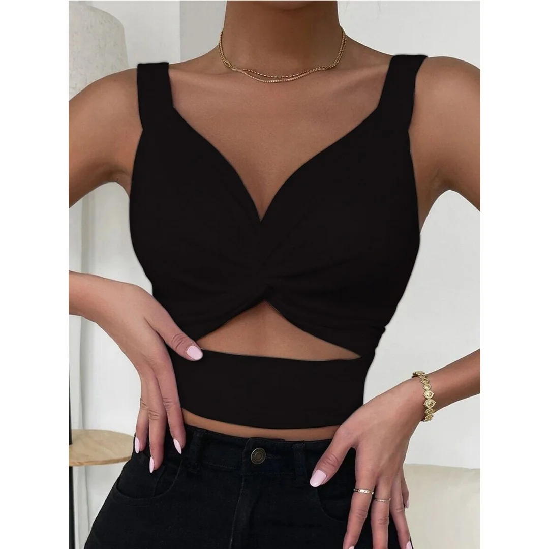 เสื้อกล้ามสีดำสำหรับผู้หญิงปี 2026 ไอเทมสำคัญในตู้เสื้อผ้า สวมใส่สบาย ใช้งานได้หลากหลาย เหมาะสำหรับการแต่งตัวทุกฤดูกาล