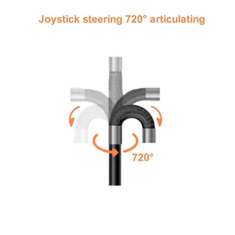 Engine Inspection Joystick 720 Degree Four Way Articulating Borescope Camera