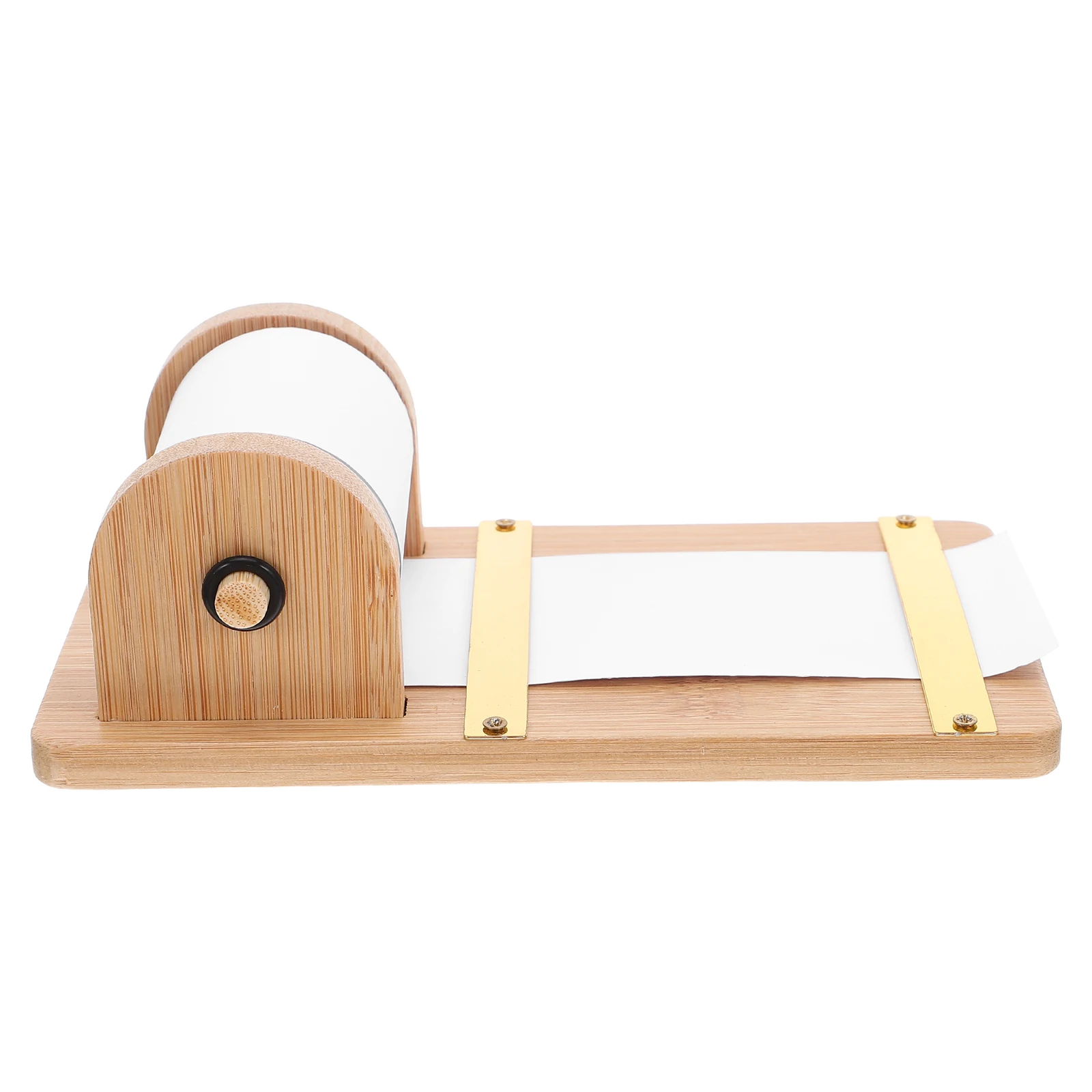

1 Set Wooden Notepad Holder: Compact Memo Organizer Rotating Shaft For Office Study Note Paper Dispenser Roll Stand Memo Paper