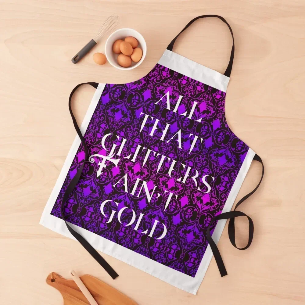 

All that glitters ain't gold - PURPLE - digital paint by Iona Art Digital Apron Kitchen Things Novelties Kitchen And Home Apron