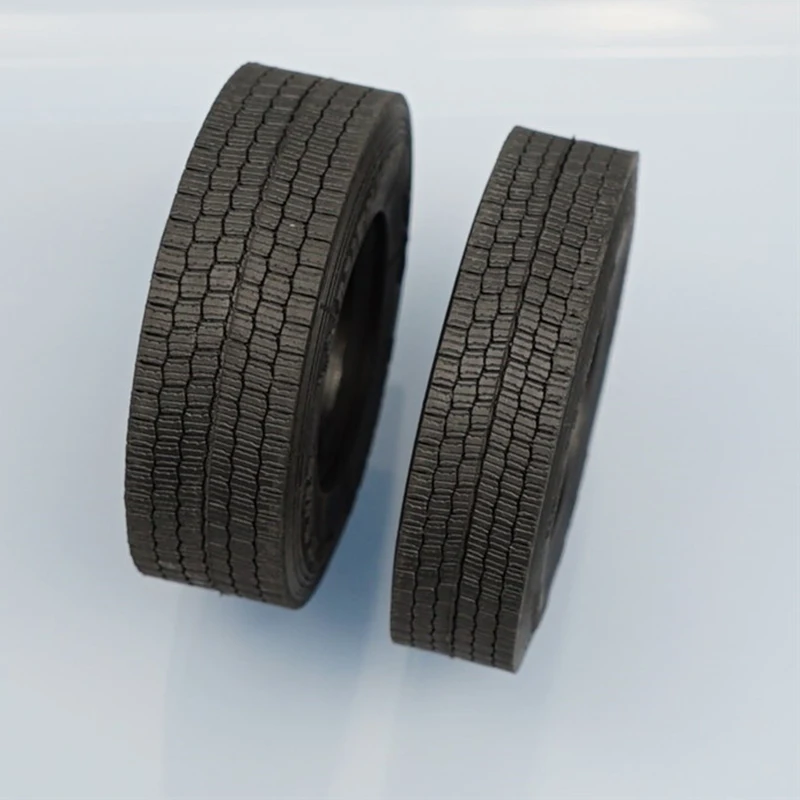 Rubber N2 Stripes Tire for 1/14 Tamiya RC Truck Car Scania 770S BENZ 3363 VOLVO FH16 MAN Diy Parts Toys