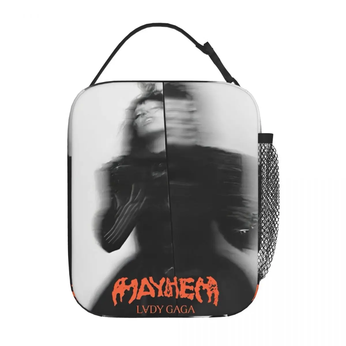 Lady Gaga Mayhem Album Insulated Lunch Bags Cooler Bag  Lunch Container Portable Tote Lunch Box Men Women College Picnic