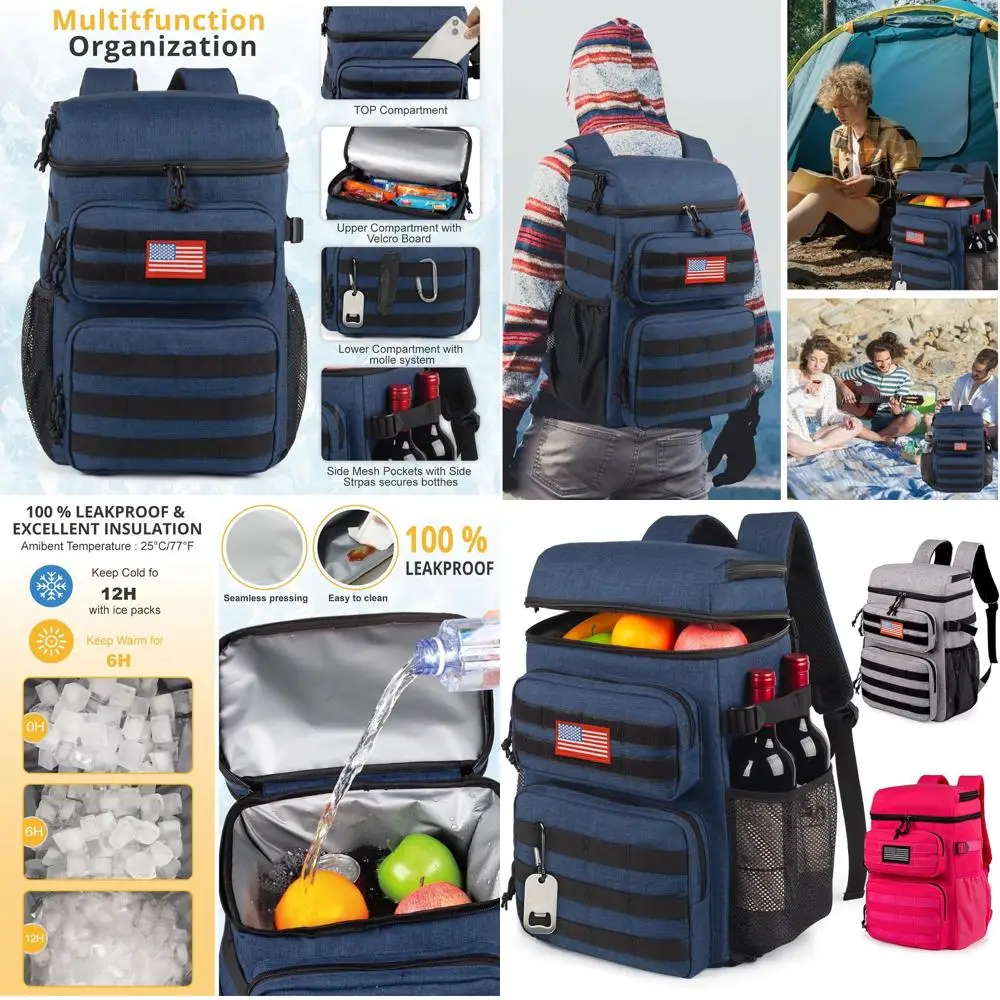 

Тактический рюкзак-холодильник, мягкий легкий герметичный рюкзак-холодильник, изолированная сумка-холодильник, портативная мягкая водонепроницаемая сумка-холодильник для