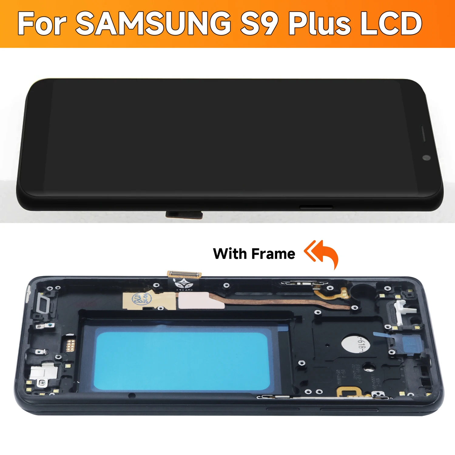 For Samsung S9 Plus Tested S9+ G965F G965U G965W G9650 G965U1 LCD Display Touch Screen Digitizer Assembly Replacement