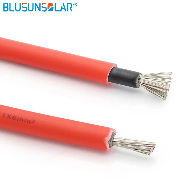 Solar Cable PV Wire Extension with Solar Connector Cable Assembly Wire 6/4/2.5 Mm2 10/12/14 AWG