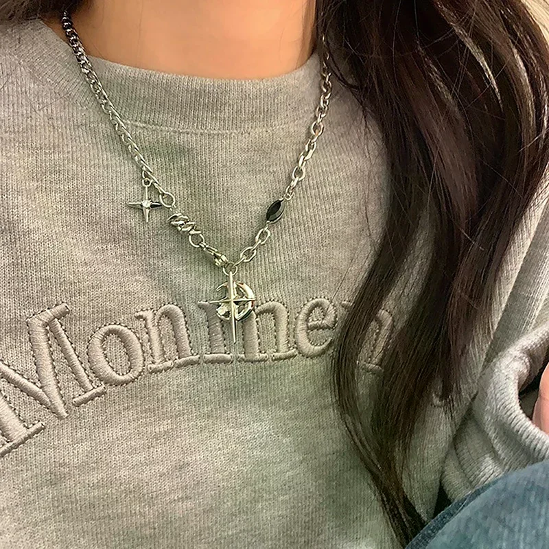 y2k-кубинская-цепочка-Фигаро-со-звездой-и-луной-кулон-ожерелье-в-стиле-панк-черная-цепочка-с-цирконием-колье-колье