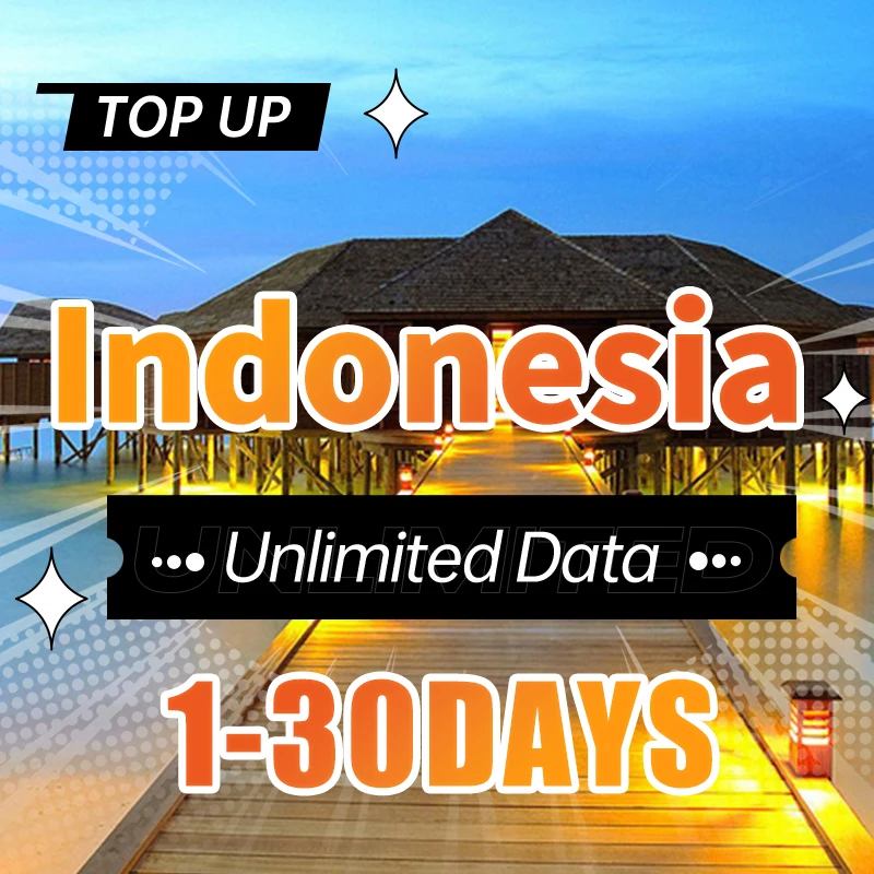 

Indonesia Bali 4G LTE Data SIM Card PrePaid Unlimited Internet card support eSIM