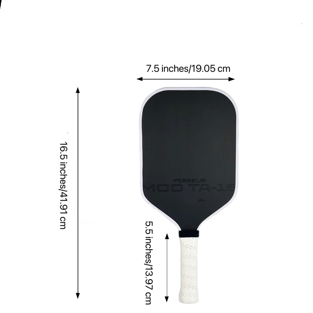 بن جونز بيرسيوس MOD-TA15 T700 ألياف الكربون Pickleball مجداف CFS16mm بوليمر الطاقة الأساسية تعزيز الطاقة والتحكم
