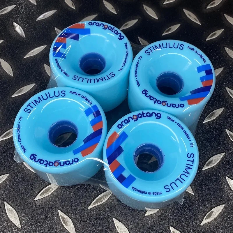 Orangatang-ruedas para monopatín longboard, 70mm, azul, buena calidad, 77a80a86a street stunt pro level wheels OT dancing longboard wheel