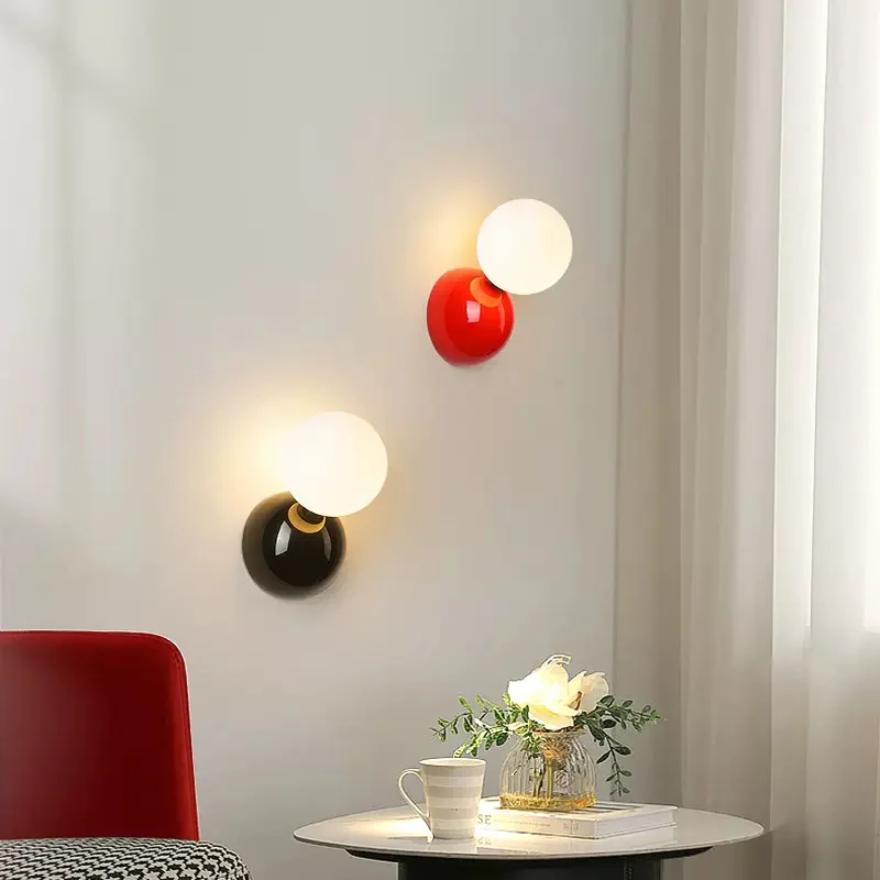 Imagem -04 - Modern Round Led Wall Light Sala Quarto Lâmpadas de Cabeceira Varanda Corredor Corredor Decoração da Parede Quarto