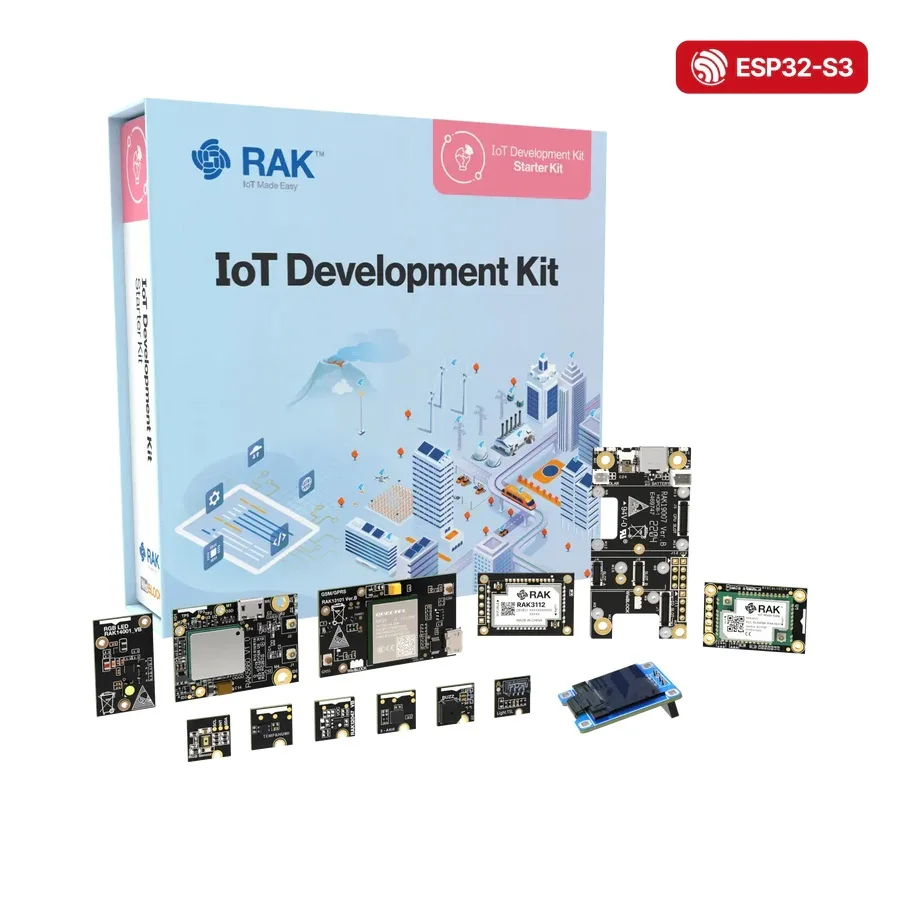 WisBlock IoT Starter Kit for Development IoT development kit with sensors and LoRaWAN® cellular support