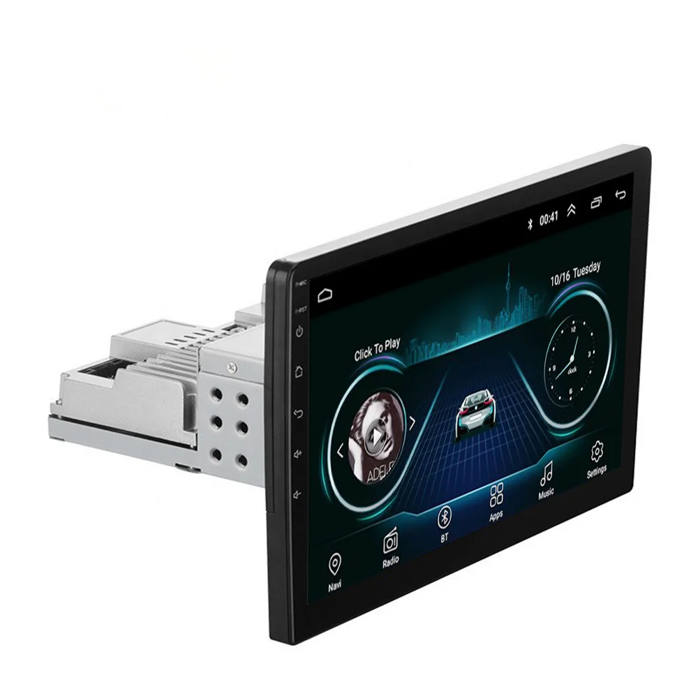 Single Din 10 Inch HD Touch Screen 1 Din Car Radio Android Stereo With GPS Navigation