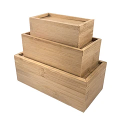 Wooden Storage Box Pull-out Box Storage Box With Cover Sliding Box Cosmetics Sundries Storage Box Wood Jewelry Organizer Case