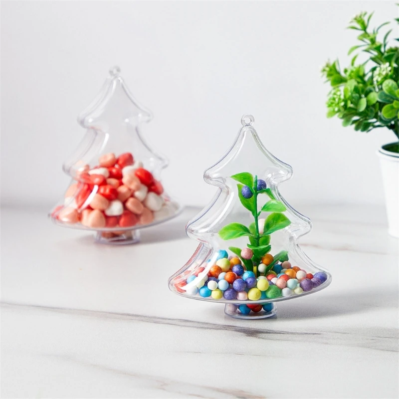 10Pcs Confectionery Jar Transparent Clear Candy Container for Party Decorations Dropsale