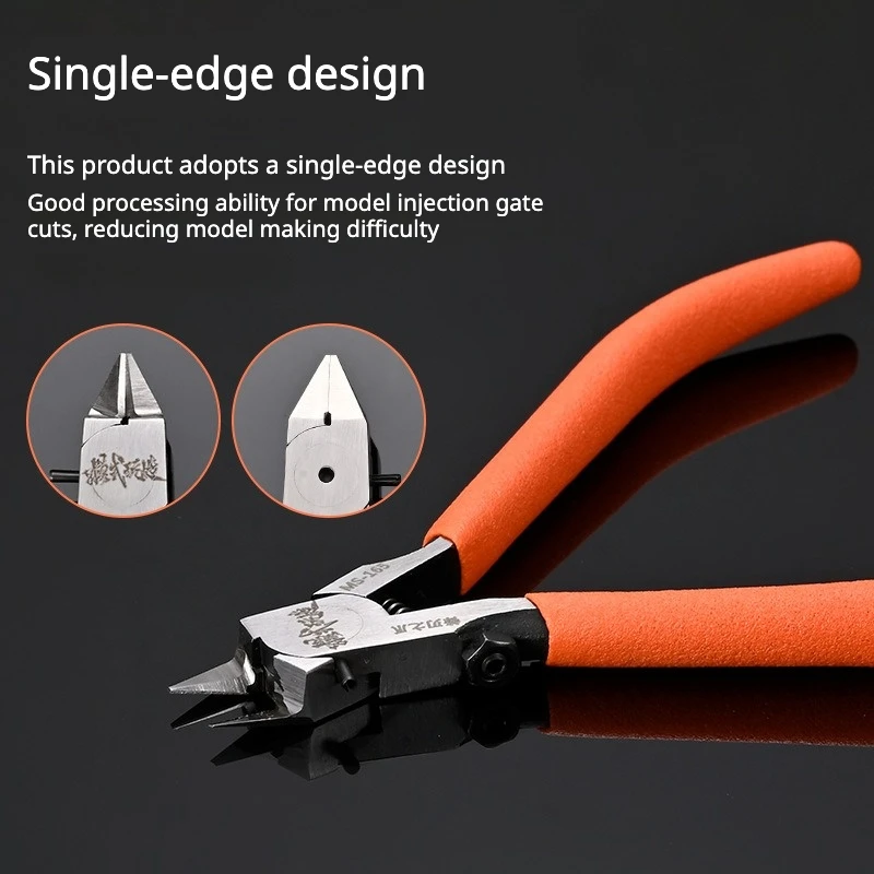 MSWZ MS-165 Single-Edge Ultra-Thin Blade Model Nippers Hobby Side Cutter with Storage Case for Gundam Military Model DIY