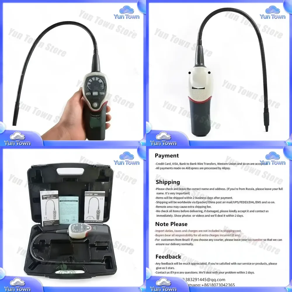 Hydrogen Leak Detector for CENTER-384 39 cm Probe with 5% H2 + 95% N2 Standard Gas Mixture