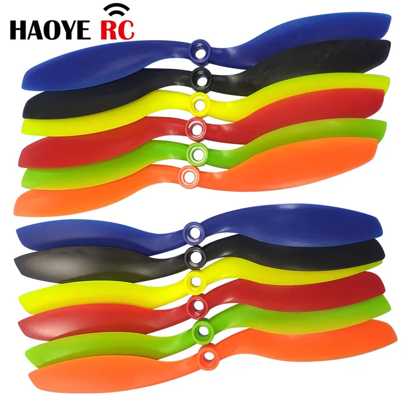 Haoye 2 Pairs Propeller 8x4.5 10x4.5 12x4.5 8045 1045 1245 CW CCW Rotation For Multi-Copter RC Quad Copter