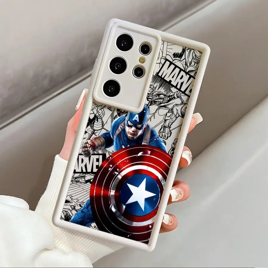 Case For Samsung S23 S24 S22 S25 Ultra S20 FE S21 Plus Shockproof Protective Phone Cover Silicone Shell Marvel Avengers Deadpool