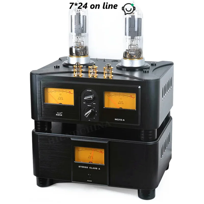 Meixing Mingda MC 212-A Amplificador integrado de tubo de vácuo HIFI PSVANE Réplica WE212 * 2 Potência: 50W * 2