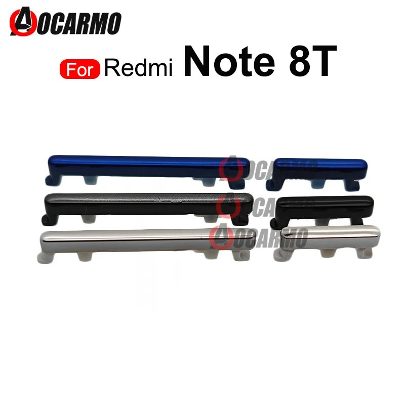 Volume Up Down Power On Off Side Key Button Replacement Repair Parts For Xiaomi Redmi Note 8T