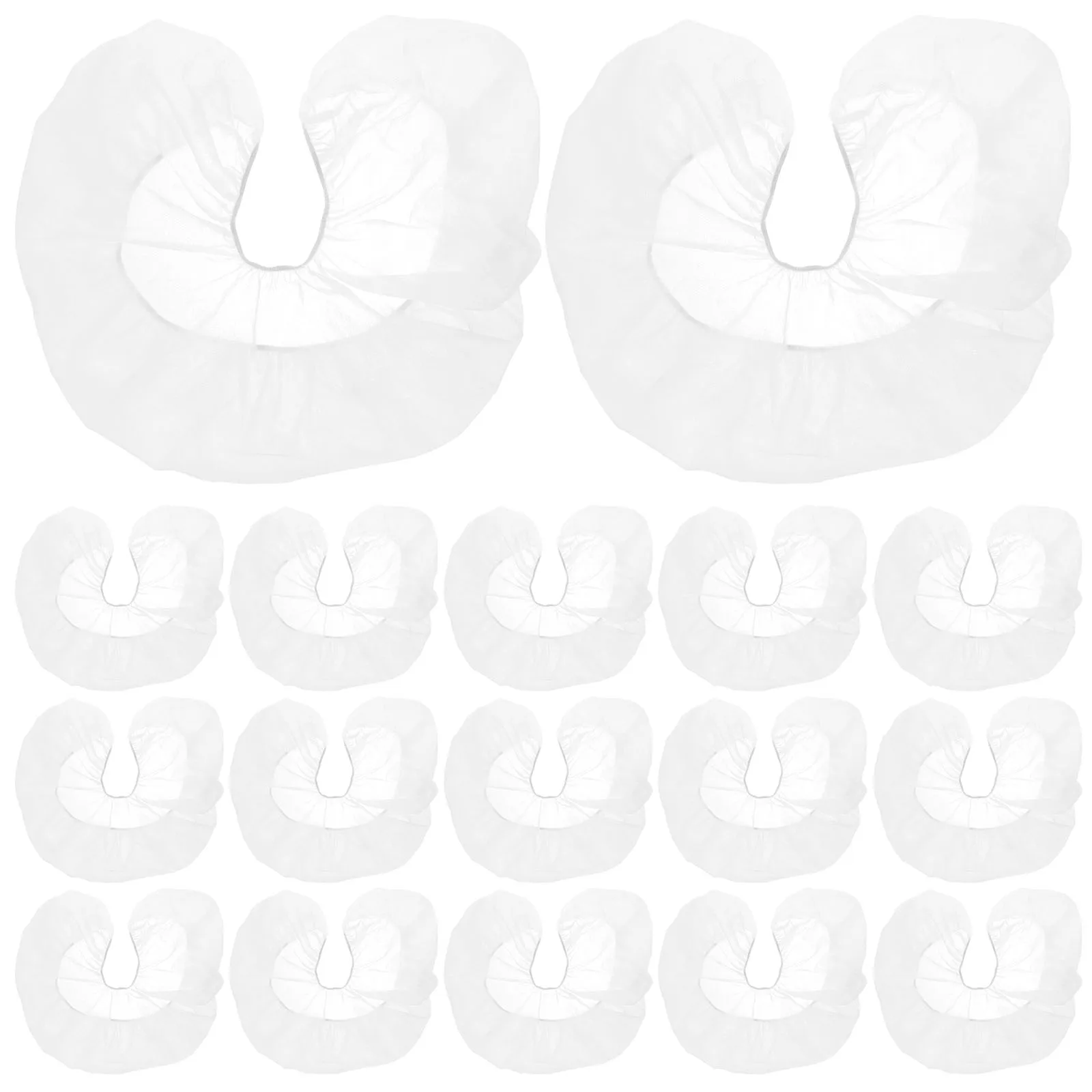 

100Pcs Face Pillow Cover Non-Woven Fabric Disposable Massage Bed Hole Towels Spa Salon Supplies Breathable Face Cushion Covers