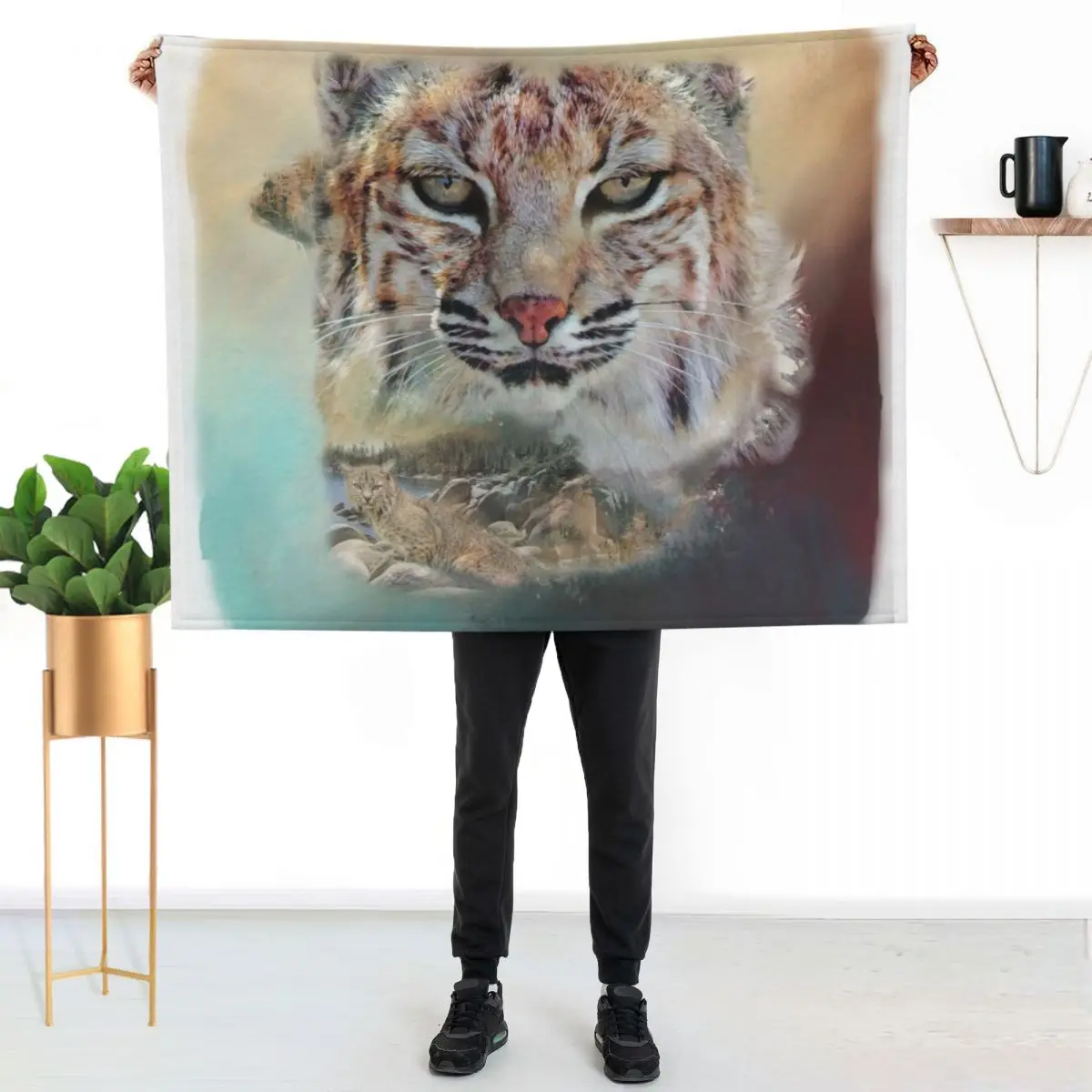 Bobcat Throw Blanket christmas decoration warm for winter Shaggy Softest Luxury Giant Sofa Blankets