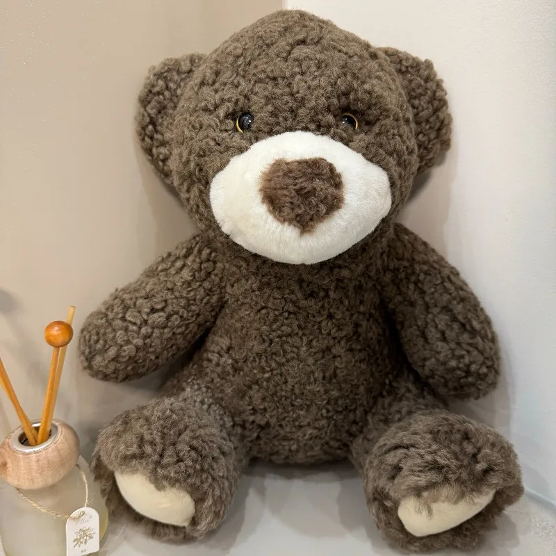 Cute Bear Plush Toy Fluffy Soft Stuffed Animal Toys Car Interior Decor Bedroom Sofa Ornament Plush Doll Gift for Women Kids