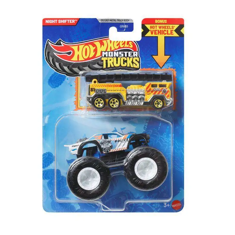 

Коллекционные металлические модели машинок Hot Wheels 2026: Monster Trucks Night Shifter