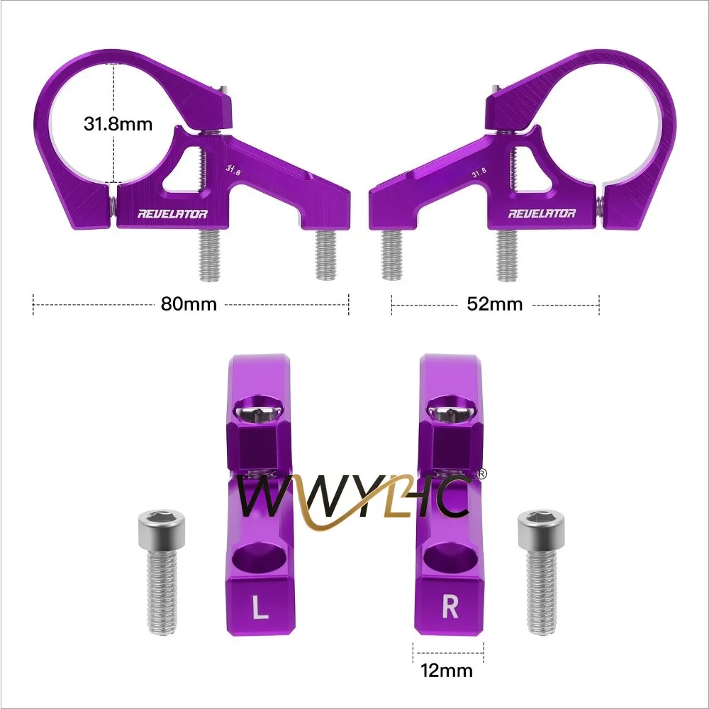 Shoulder Handlebars with Soft Tail Off-road Front Fork Straight Installation Suitable for DH31.8mm Aluminum Alloy Mountain Bikes