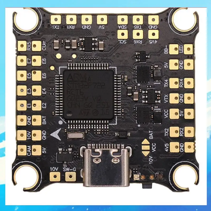 

Hakrc F722 V2 Flight Controller Dual Bec Barometer Dual Gyroscope 3-6S Traversing Aircraft Race For Dji-[A49T]