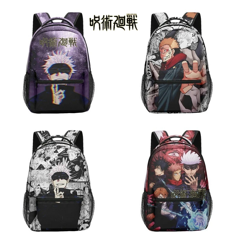 

Школьный рюкзак аниме дзюдзюцу кайсен с 3D принтом, большая вместительная детская сумка для мальчиков, легкий рюкзак для ноутбука, студенческие праздничные подарки